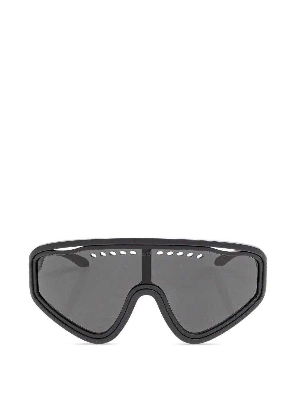 Ea7 Emporio Armani perforated shield-frame sunglasses - Nero