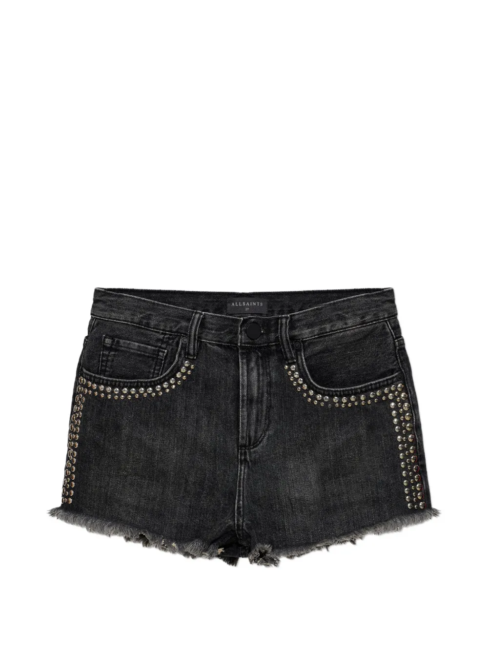 AllSaints Shorts Heidi con borchie - Nero