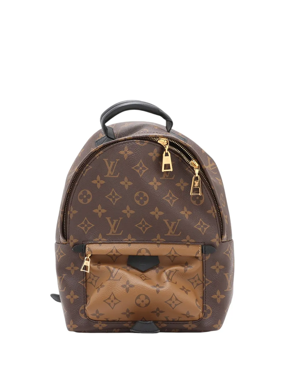 Louis Vuitton Pre-Owned 2019 Monogram Reverse Palm Springs PM backpack - Braun