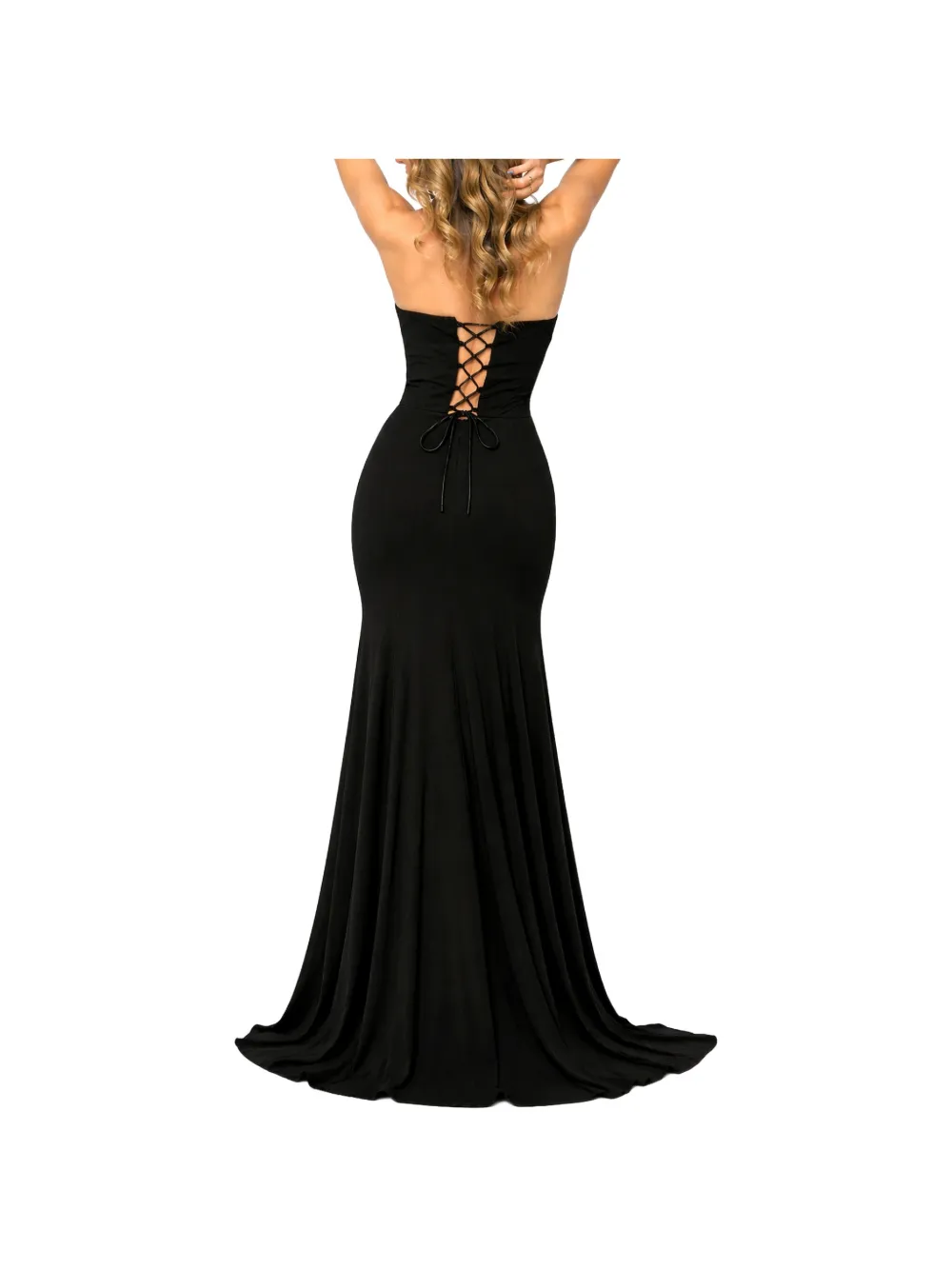 ROSERRY Cannes strapless maxi-dress Zwart