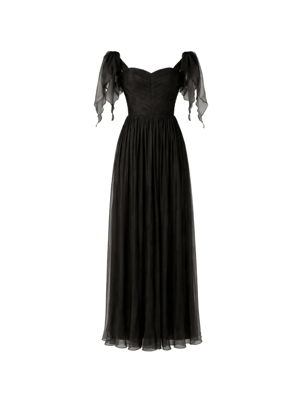 ROSERRY Elizabeth off-shoulder ruched maxi dress - Black