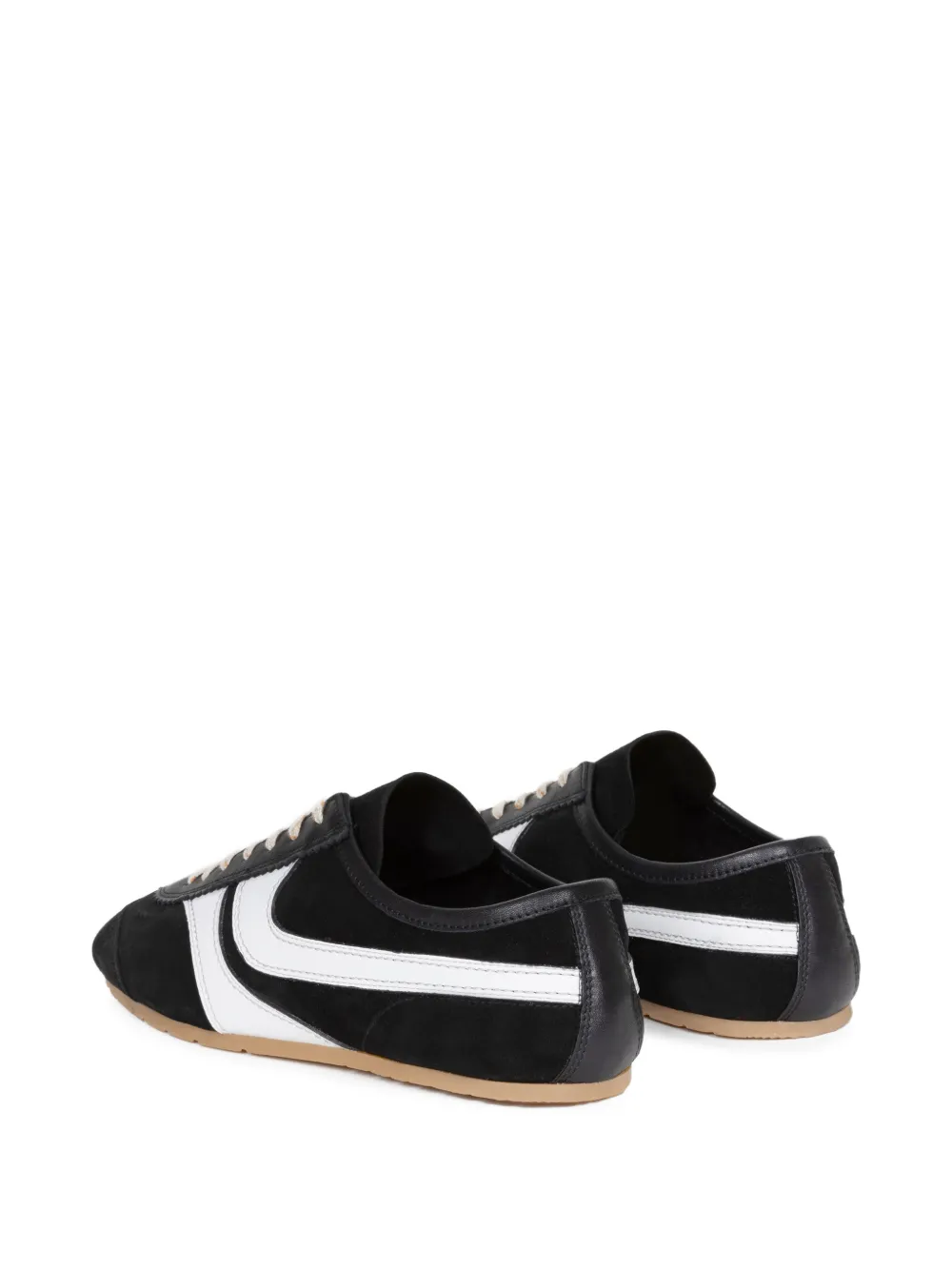 DRIES VAN NOTEN Dustin leren sneakers Zwart