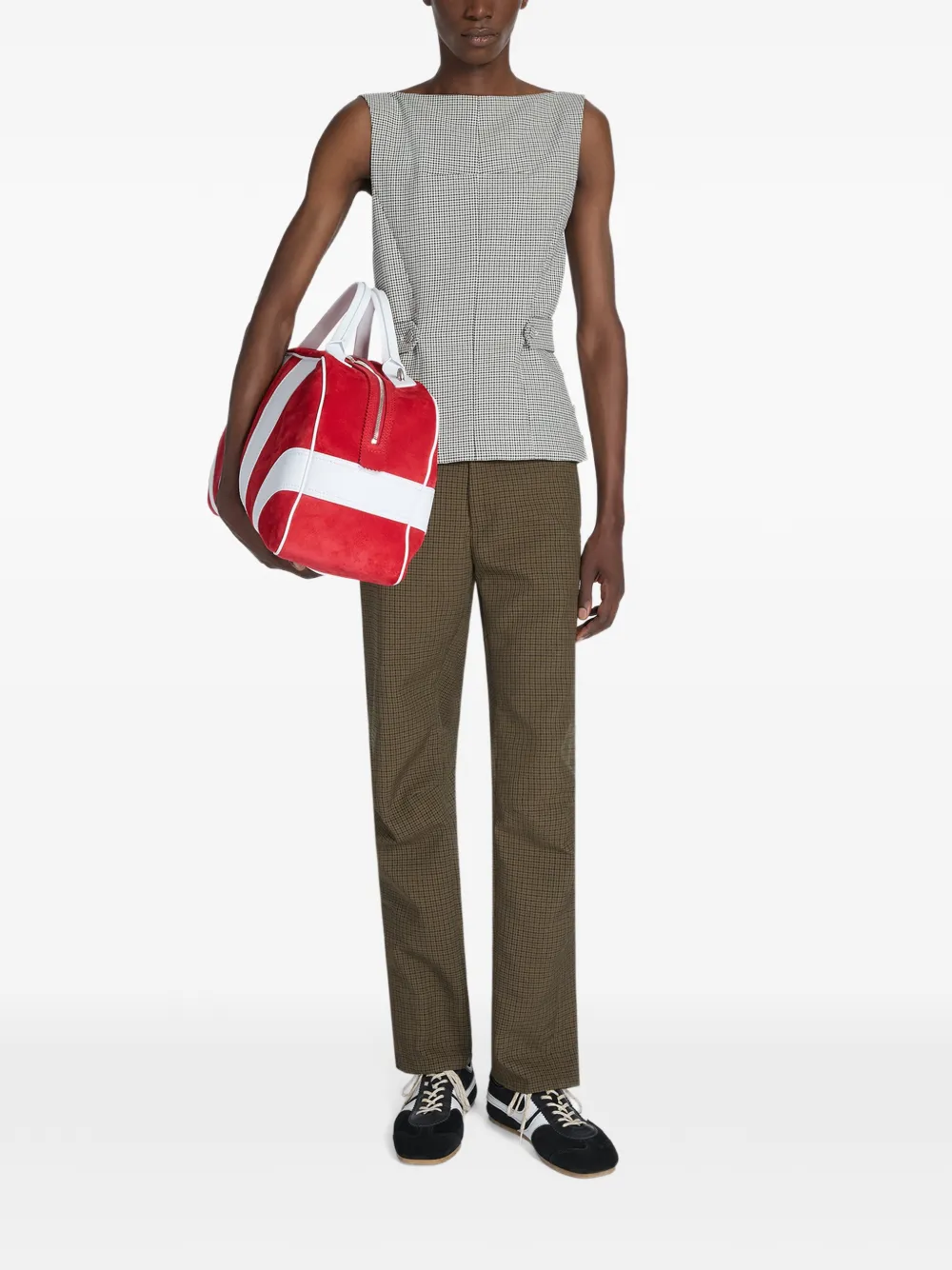 DRIES VAN NOTEN Dustin leren sneakers Zwart