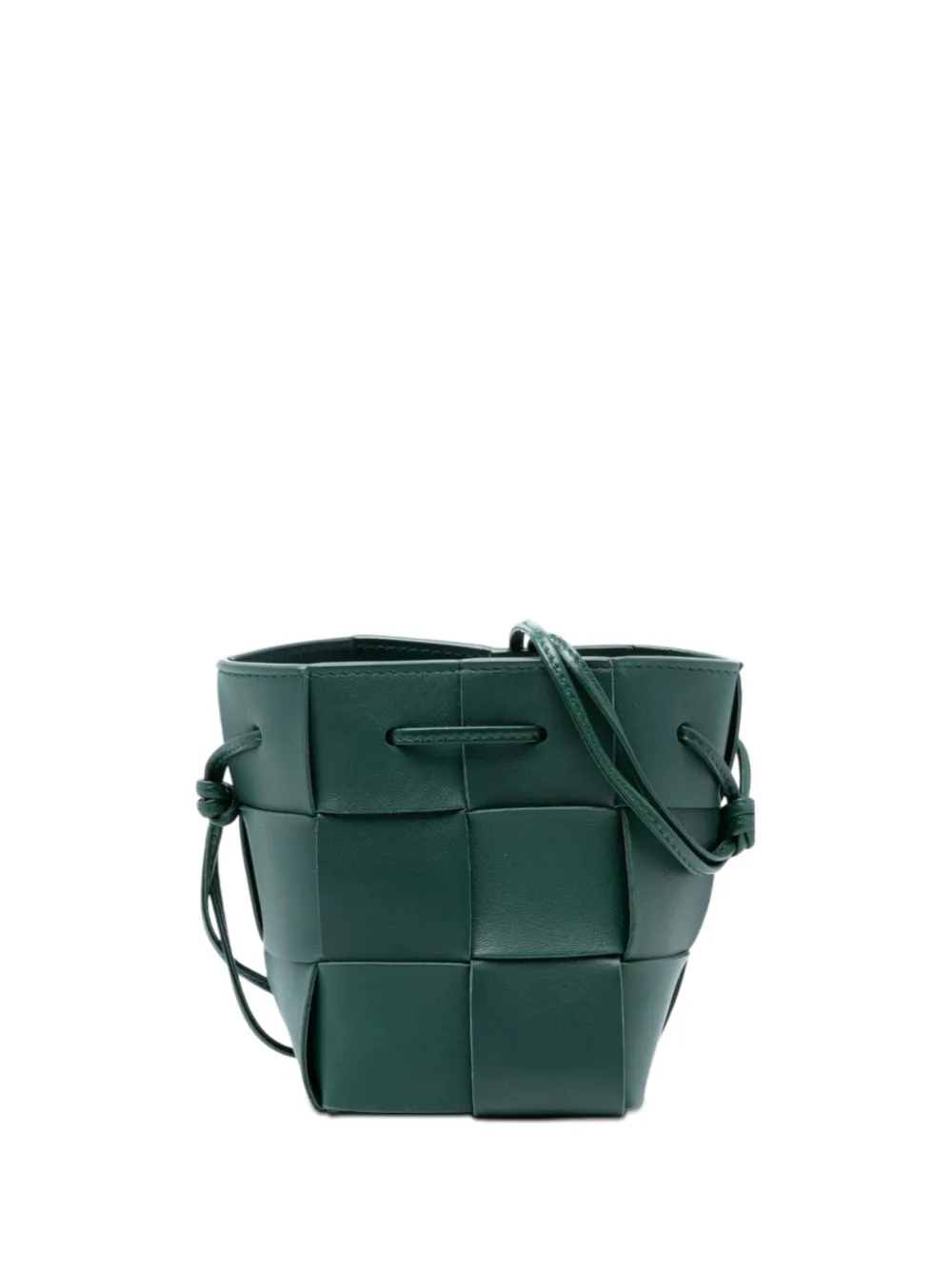 Bottega Veneta Pre-Owned 2012-2026 Mini Nappa Maxi Intrecciato Cassette bucket bag - Grün