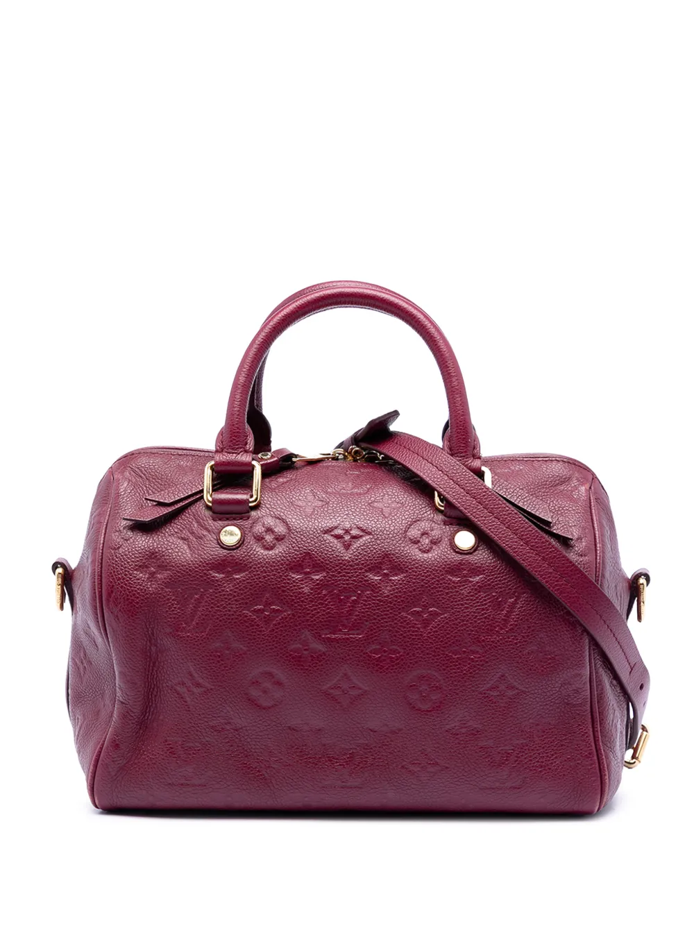 Louis Vuitton Pre-Owned 2014 Monogram Empreinte Speedy Bandouliere 25 satchel - Rosso