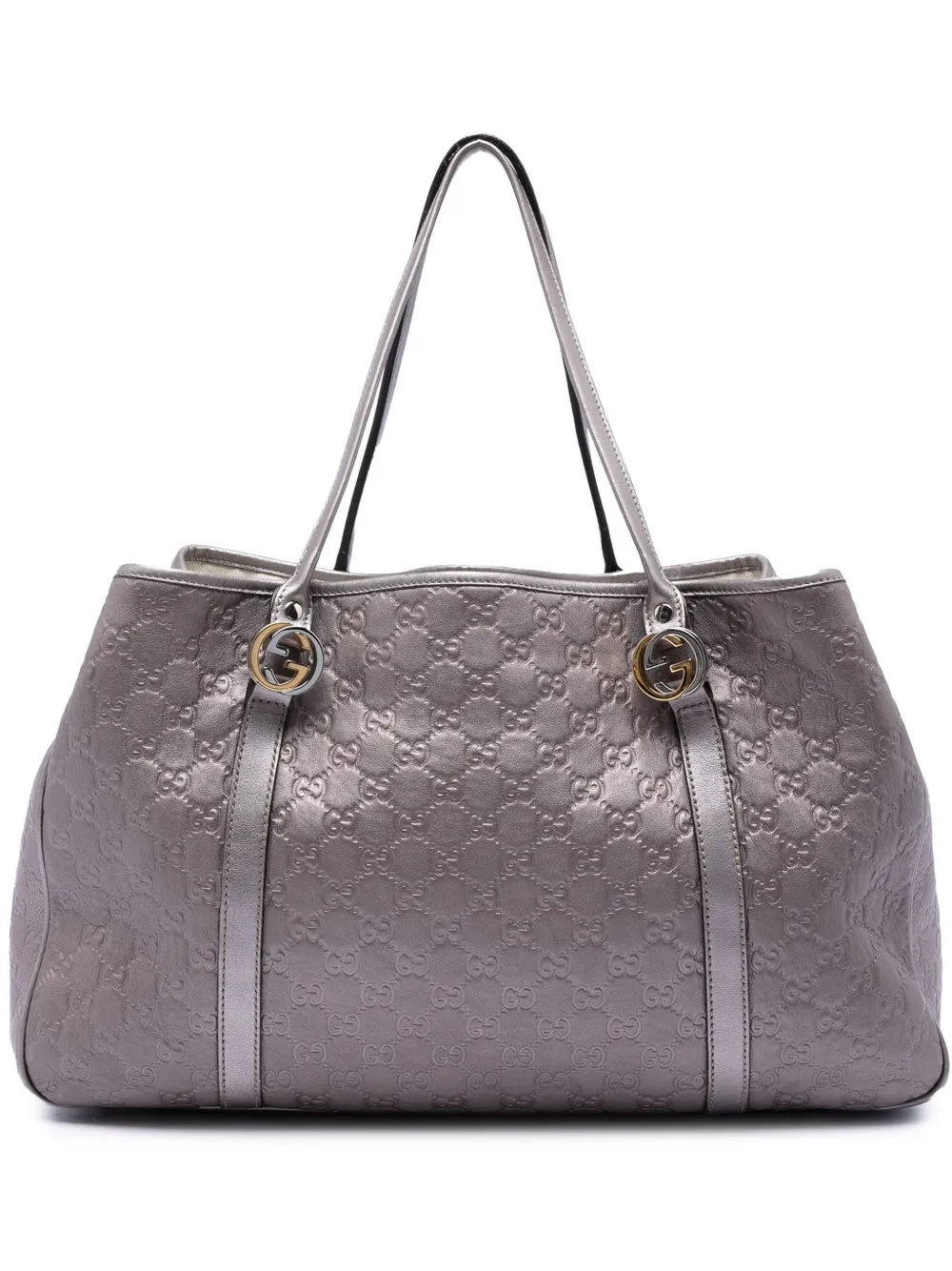 Gucci Pre-Owned 2016-2026 Large Metallic Guccissima Twins tote bag - Viola