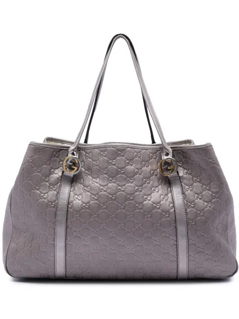 Gucci Pre-Owned 2016-2026 Large Metallic Guccissima Twins tote bag