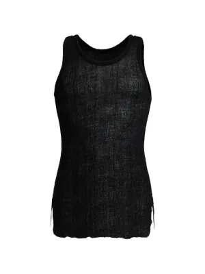 ANN DEMEULEMEESTER タンクトップ 38 ダークパープル Man Tanktops – Ann Demeulemeester
