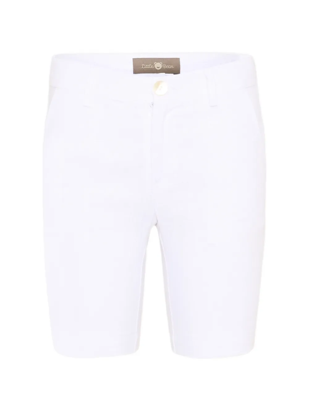 Little Bear button-fastening shorts - Bianco