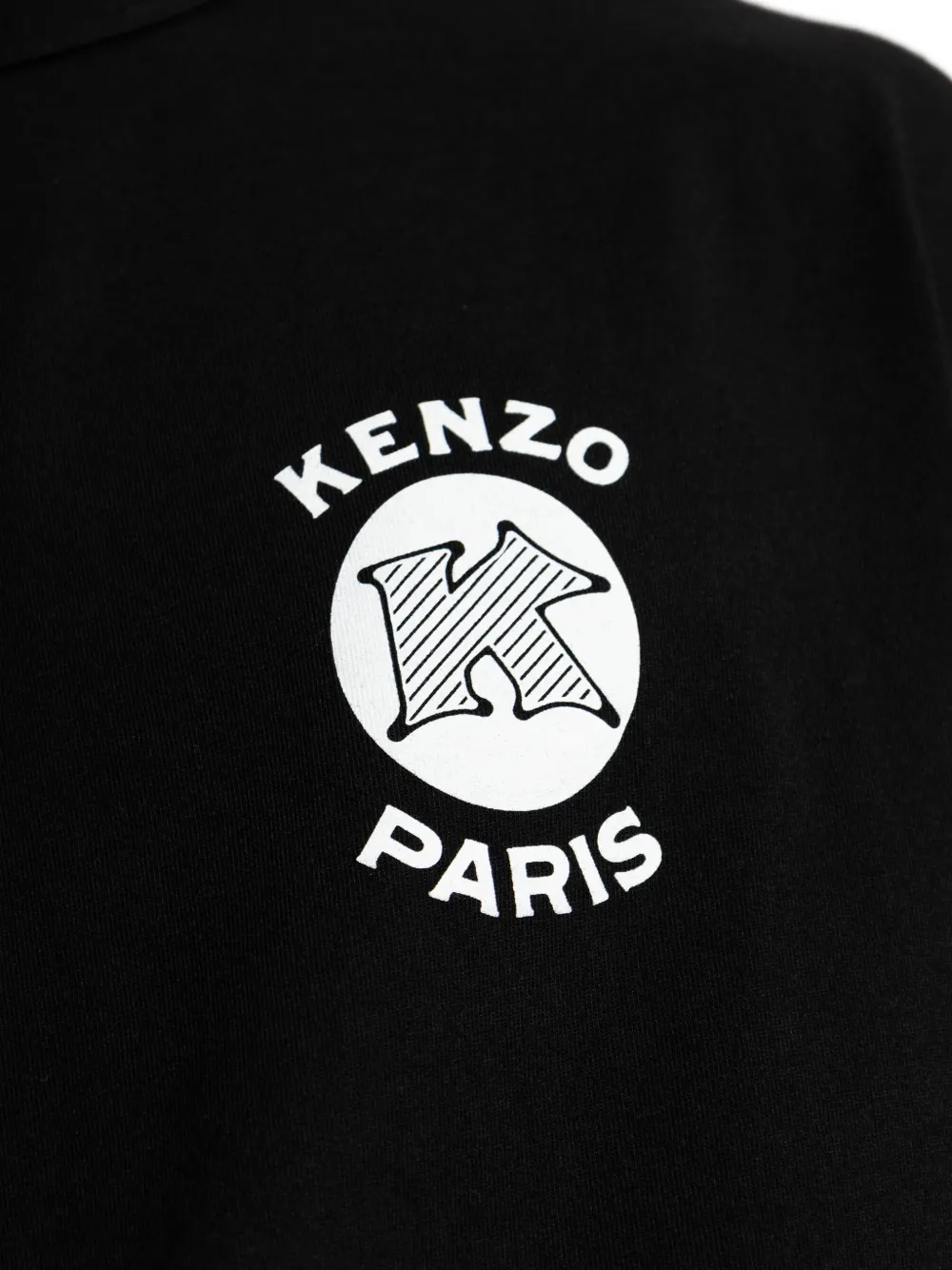 Kenzo Paris Emblem T-shirt met logoprint Zwart
