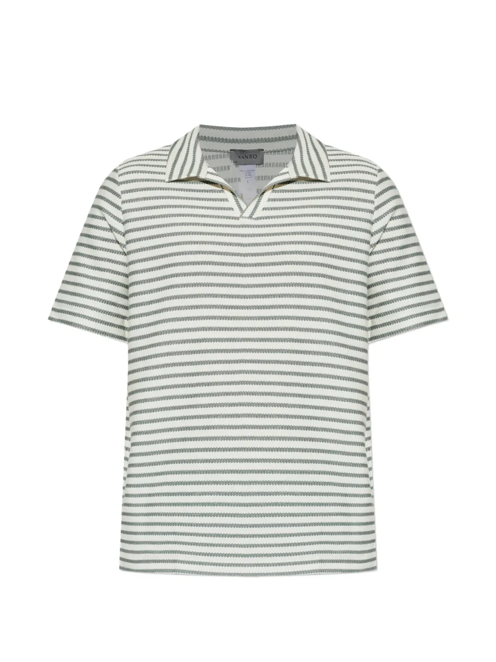 Hanro striped V-neck T-shirt - Toni neutri