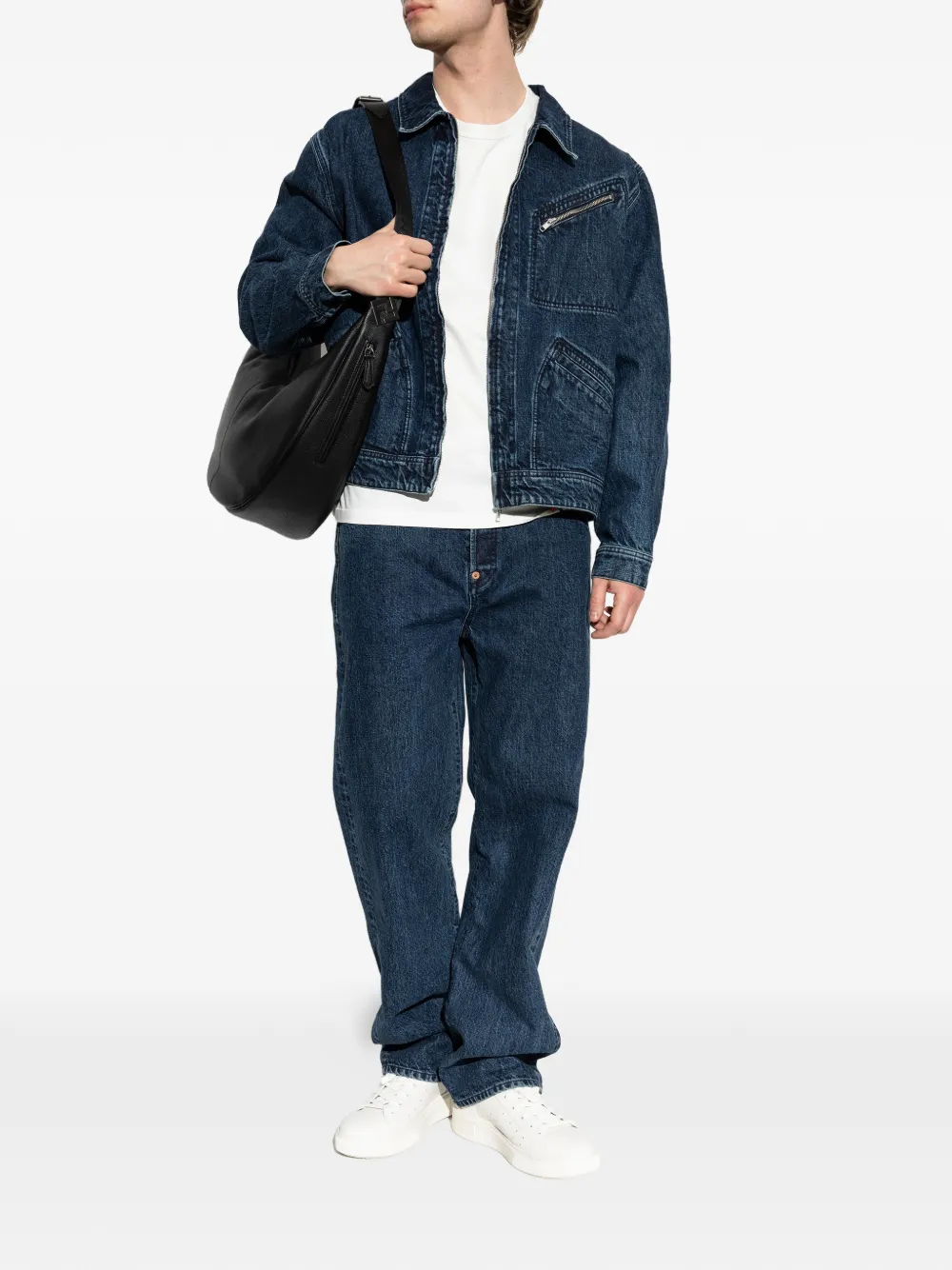 Kenzo Jeans met geborduurd logo Blauw