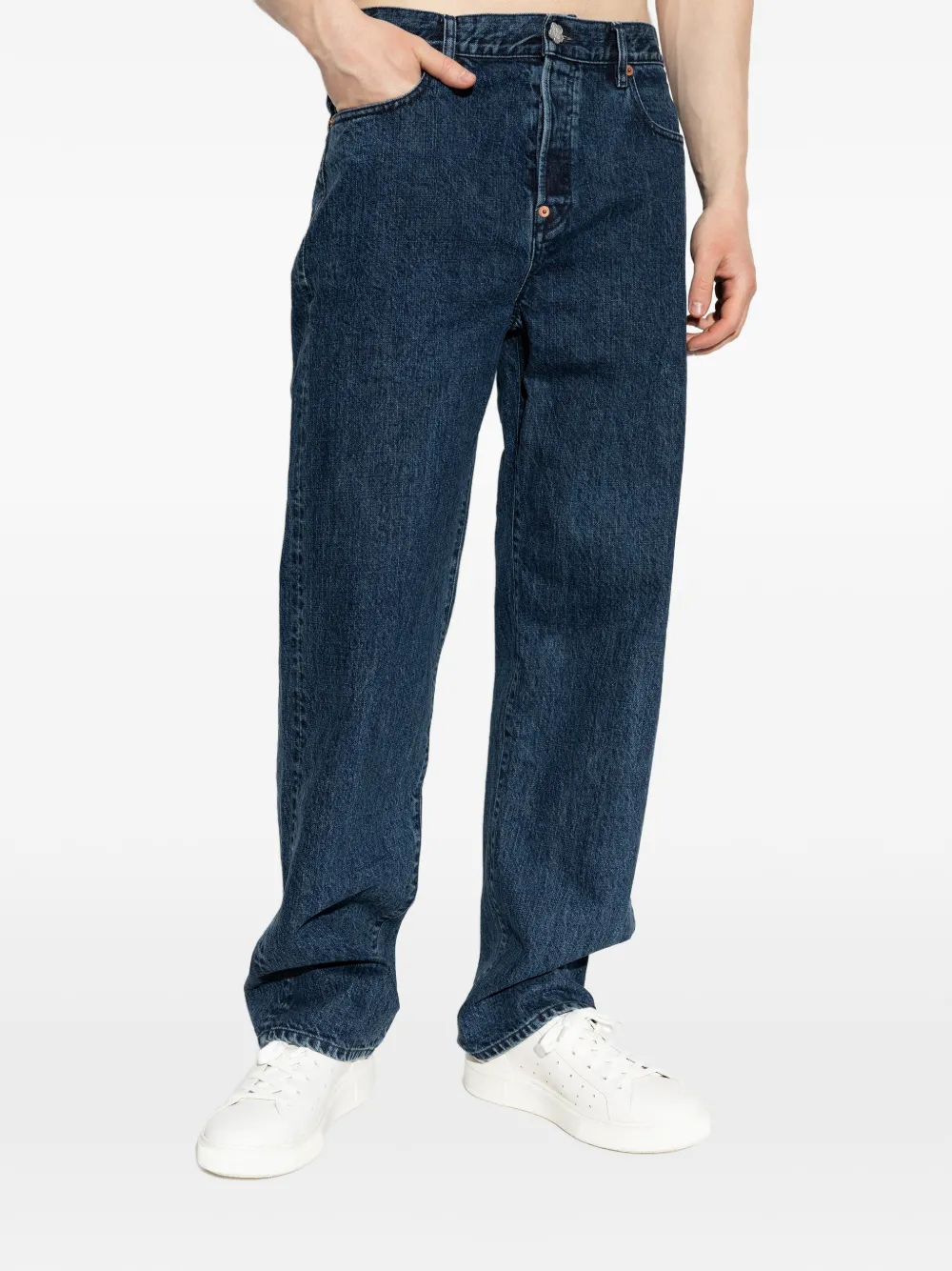 Kenzo Jeans met geborduurd logo Blauw