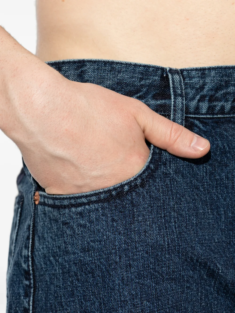 Kenzo Jeans met geborduurd logo Blauw