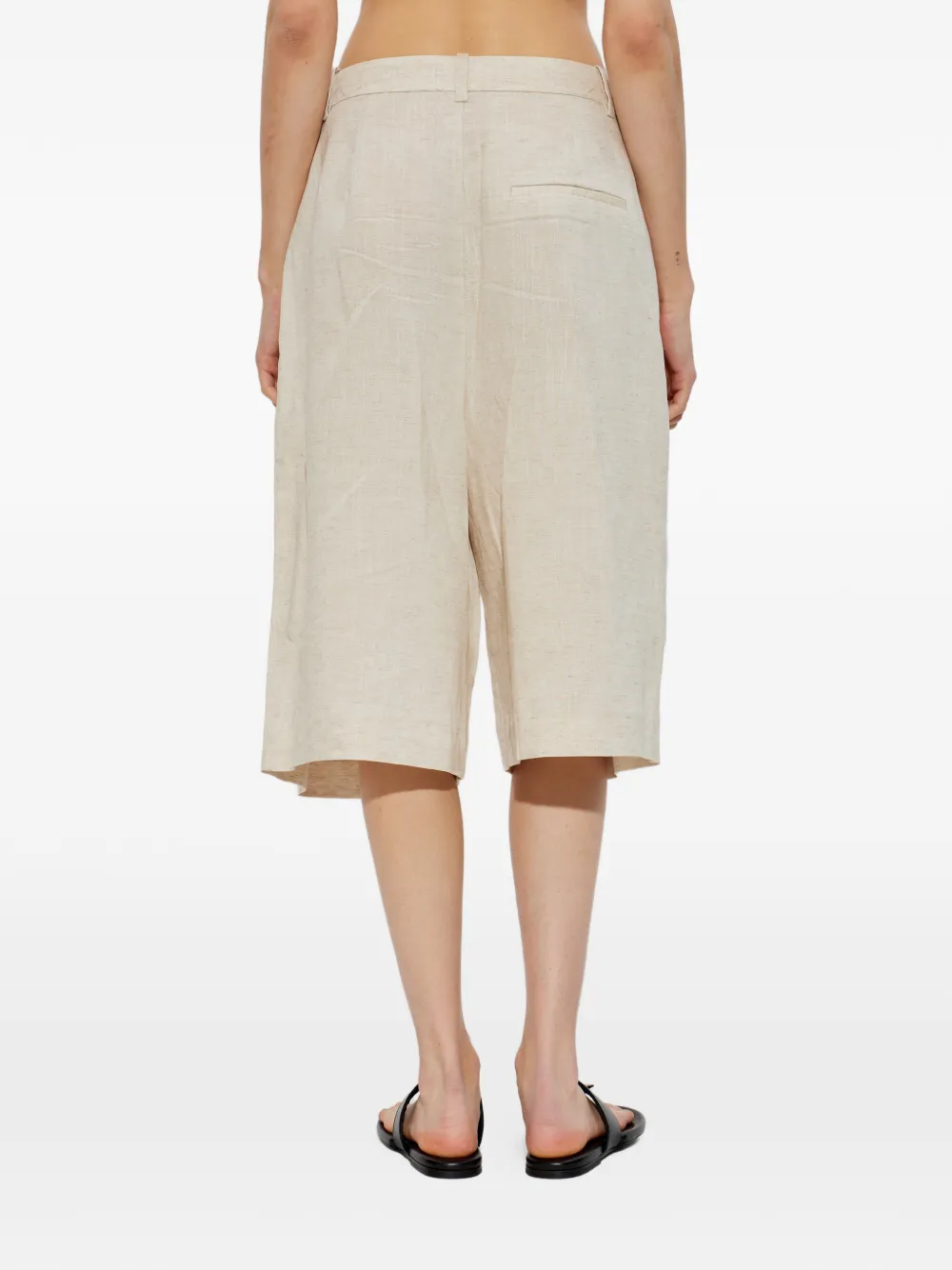 Gestuz Geplooide shorts Beige