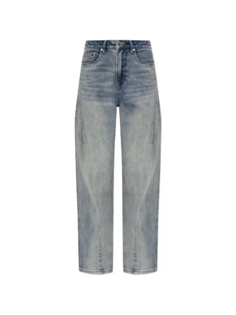 Gestuz slit-detail wide-leg jeans