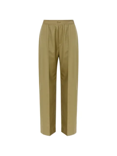 Kenzo pantalones plisados y logo en la pretina