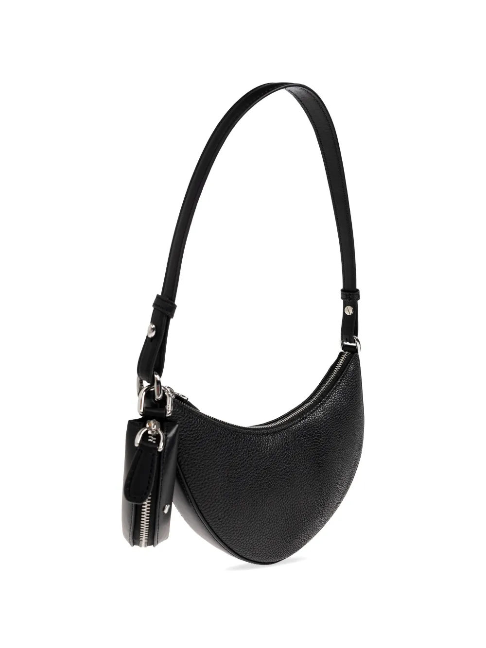 Kate Spade Crescent schoudertas van bewerkt leer Zwart