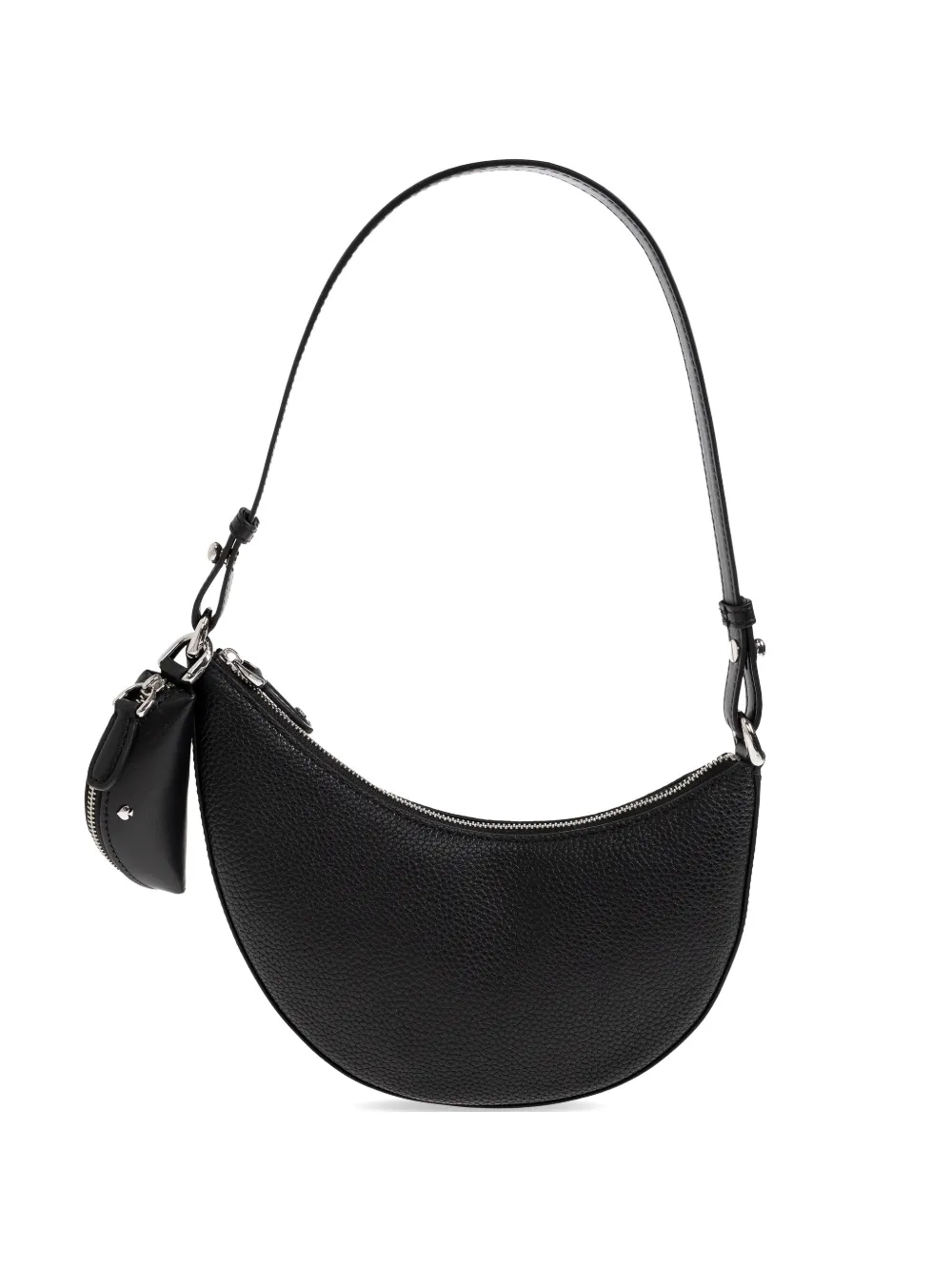 Kate Spade pebbled-leather crescent shoulder bag - Nero