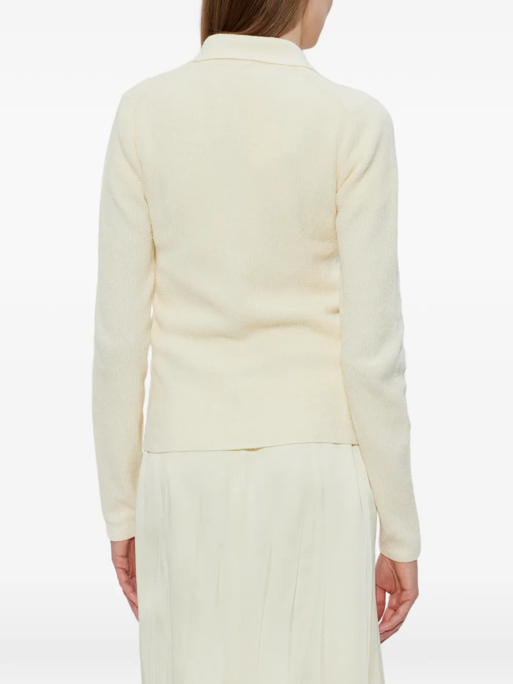 Kenzo Tulip katoenen button-down vest met geborduurd logo Beige