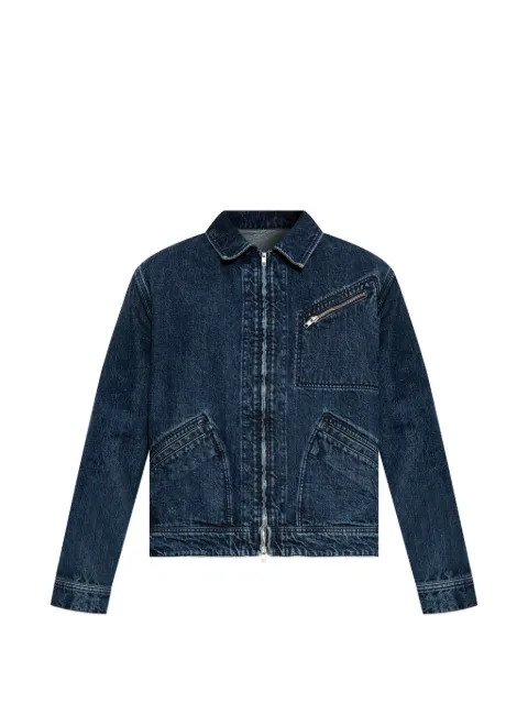Kenzo logo-embroidered denim jacket