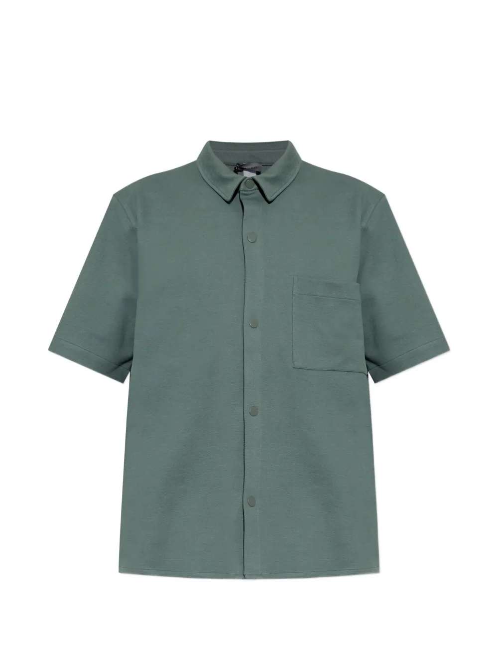 Hanro short-sleeve chest-pocket shirt - Verde