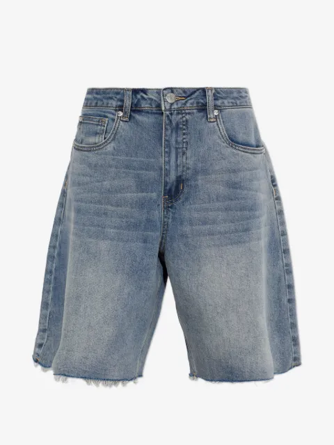 Gestuz GZnoma raw-cut denim shorts