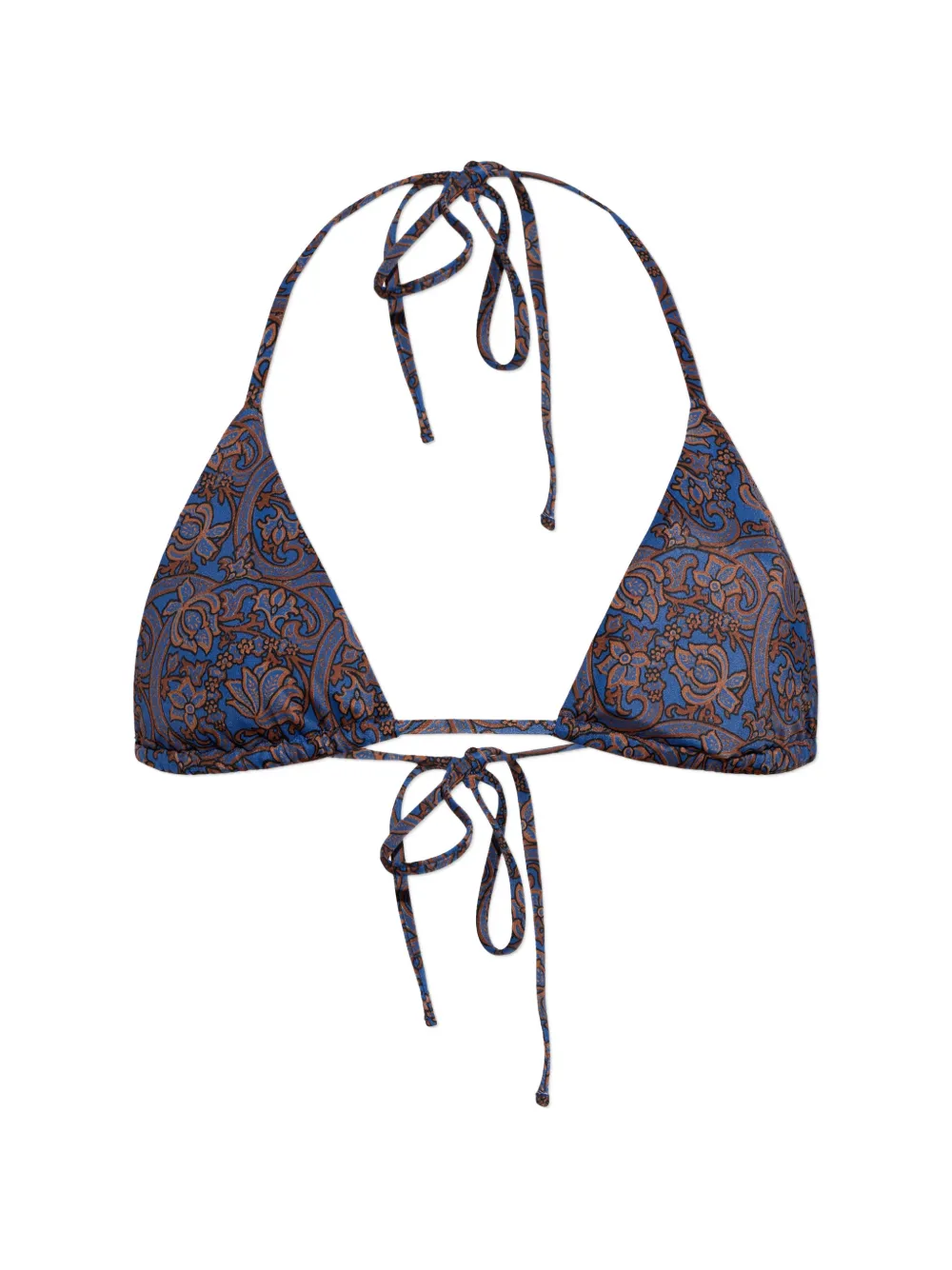 Matteau Top bikini con stampa paisley - Blu