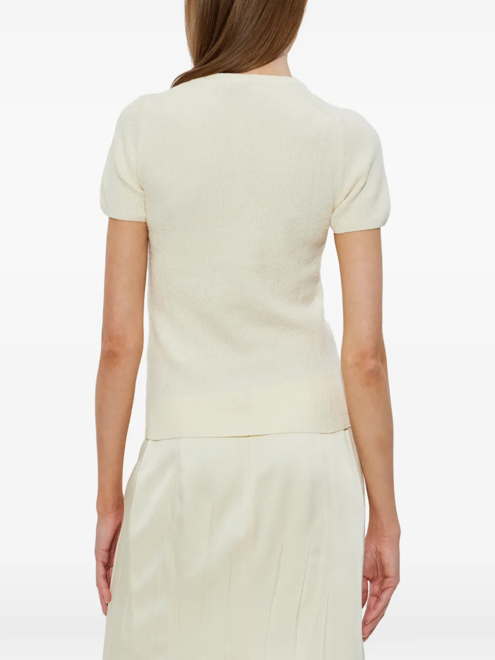 Kenzo Tulip katoenen T-shirt met borduurwerk Beige