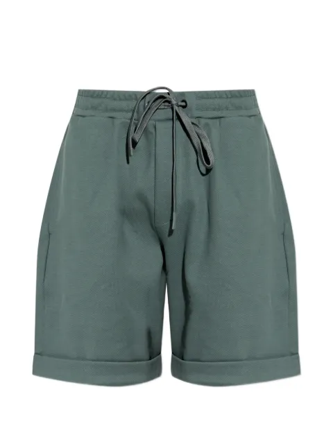 Hanro drawstring-waist turn-up shorts