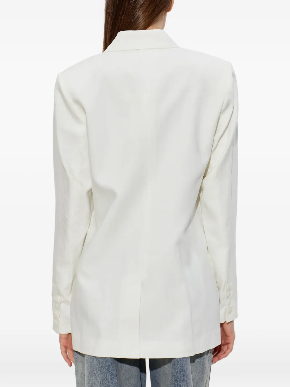 Gestuz Blazer met dubbele rij knopen Wit