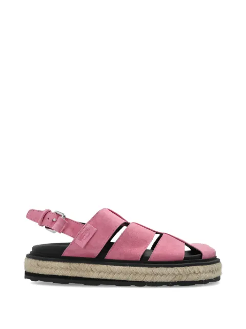 Moschino suede platform sandals
