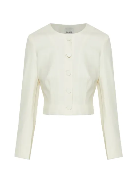 Posse Elspeth button-up wool cropped jacket