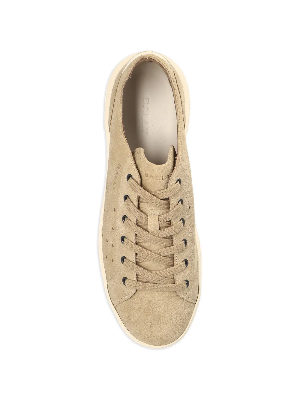Bally Lift perforated suede sneakers Beige