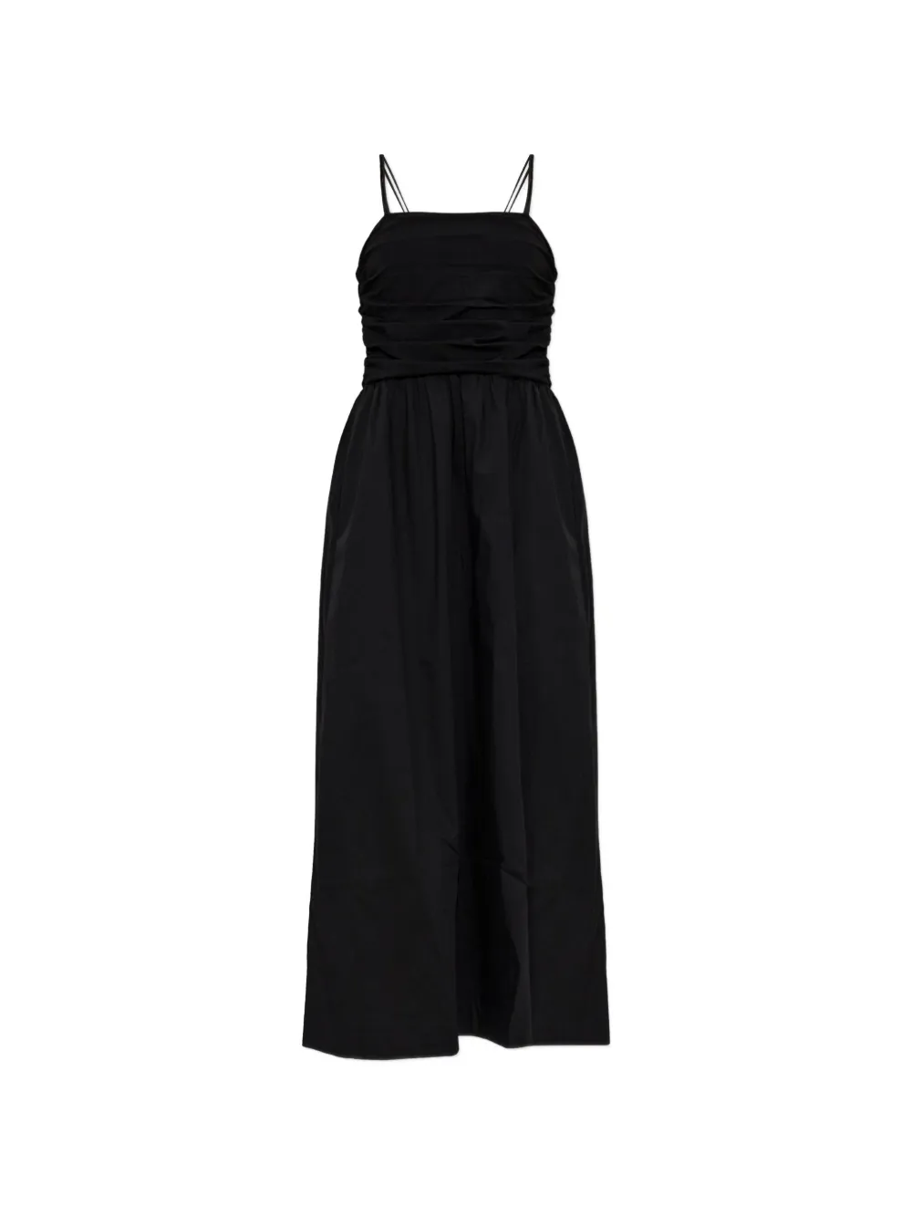 Gestuz ruched-bodice camisole dress - Nero