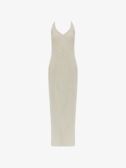 Gestuz Maxikleid im Metallic-Look