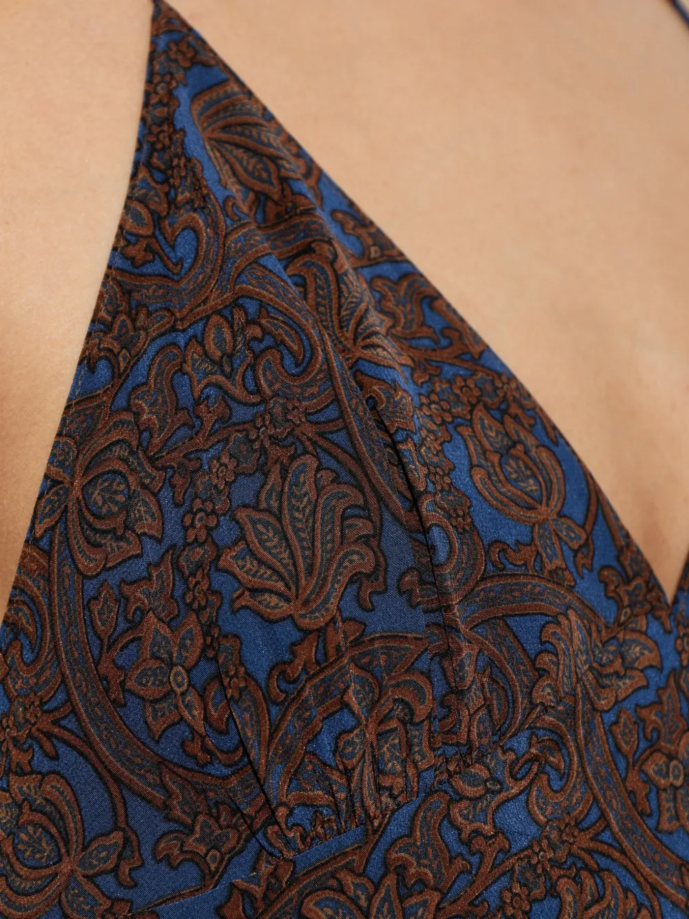 Matteau Jurk met paisley-print Bruin