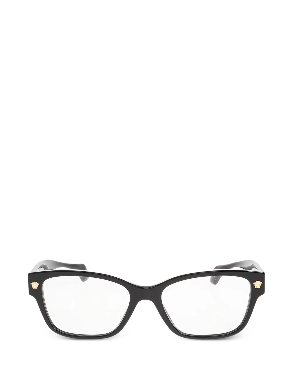 Versace Eyewear Medusa-plaque square-frame glasses - Nero