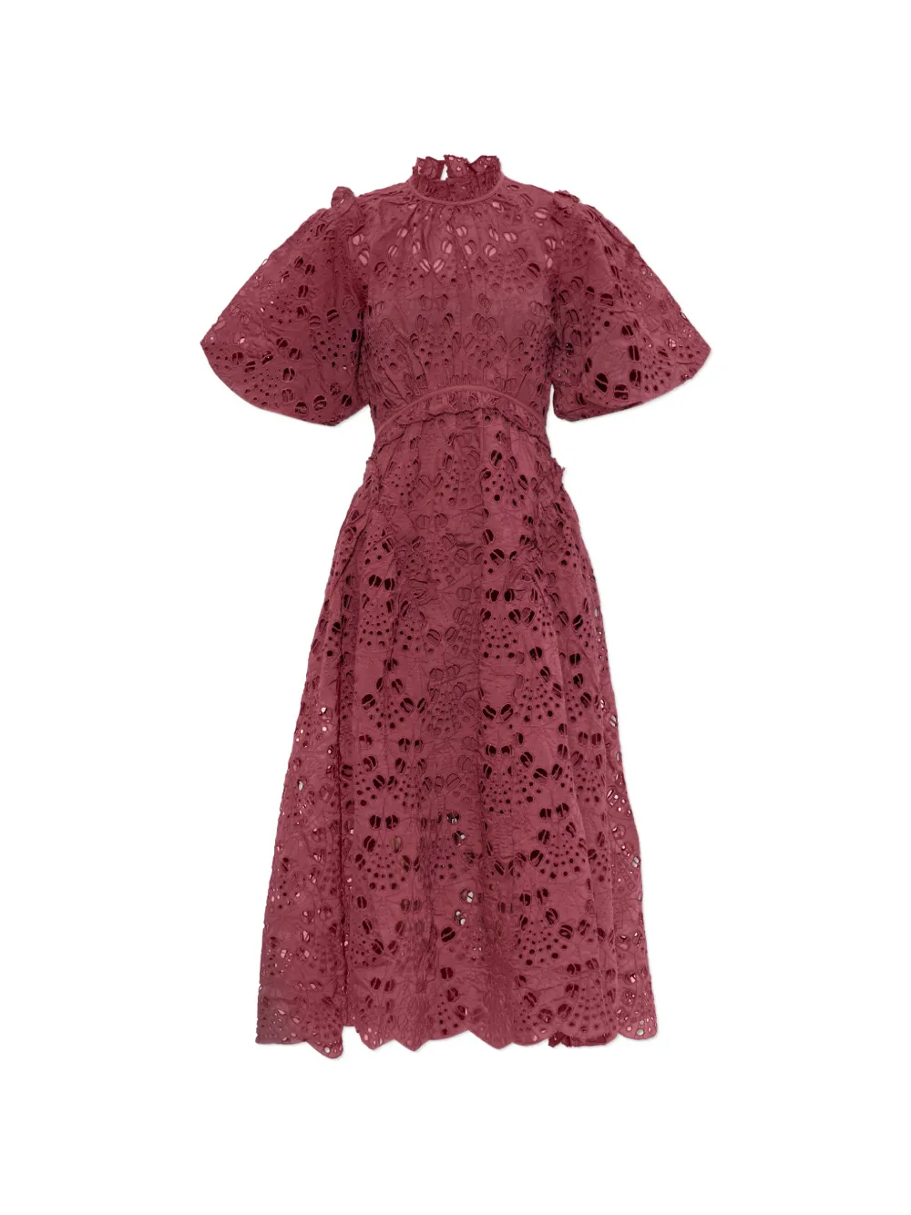 AllSaints Odette broderie-anglaise midi dress - Rosa