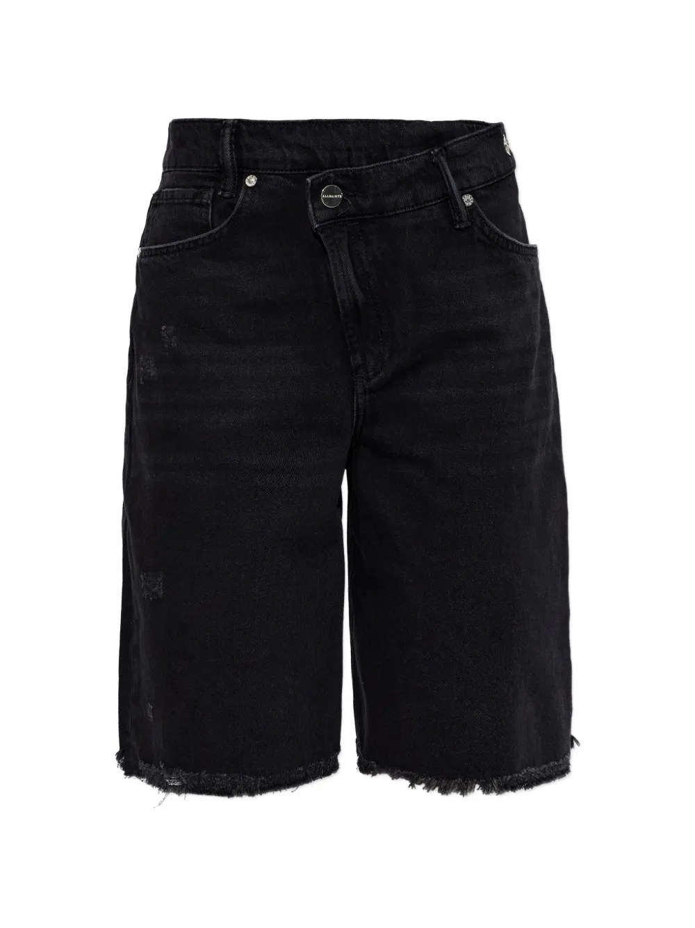 AllSaints Shorts Aki con effetto vissuto - Nero