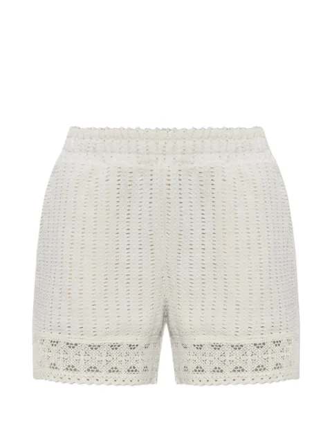 AllSaints shorts tejidos de crochet Elma con ribete de encaje