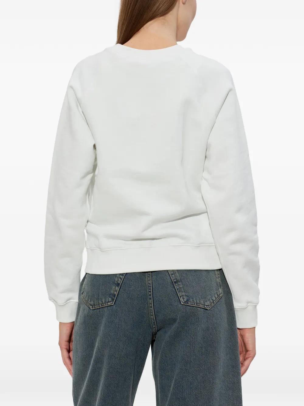 Kenzo Sweater met raglan mouwen en geborduurd logo Wit
