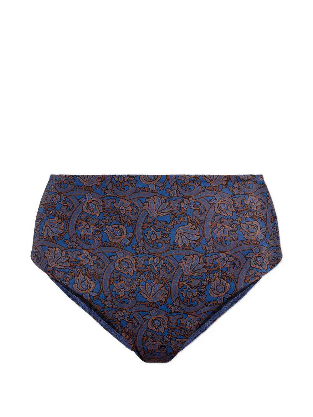 Matteau paisley-print high-waist bikini bottoms