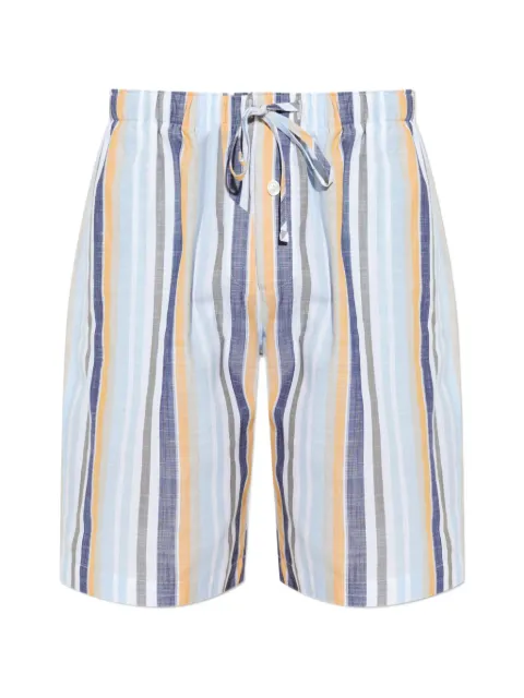 Hanro striped drawstring shorts
