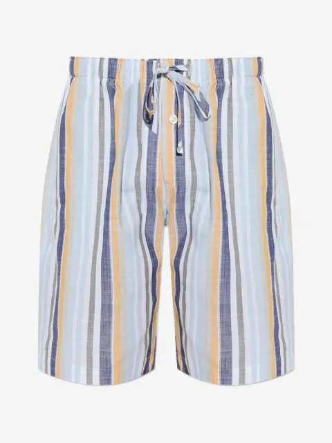 Hanro striped drawstring shorts