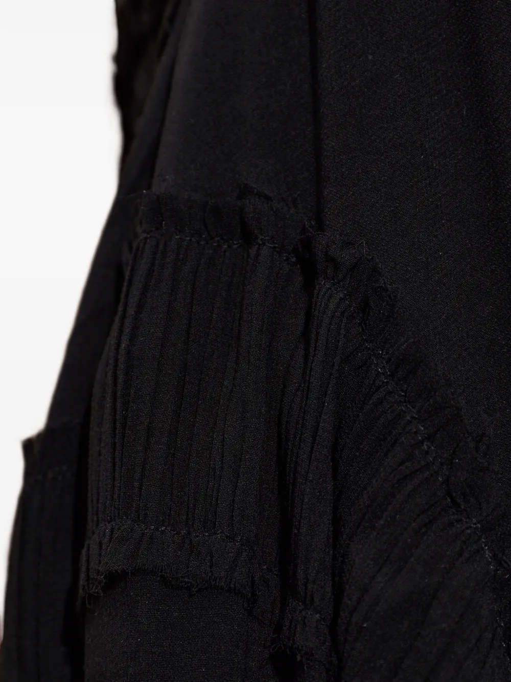 AllSaints Dorina maxi-jurk met ruches Zwart