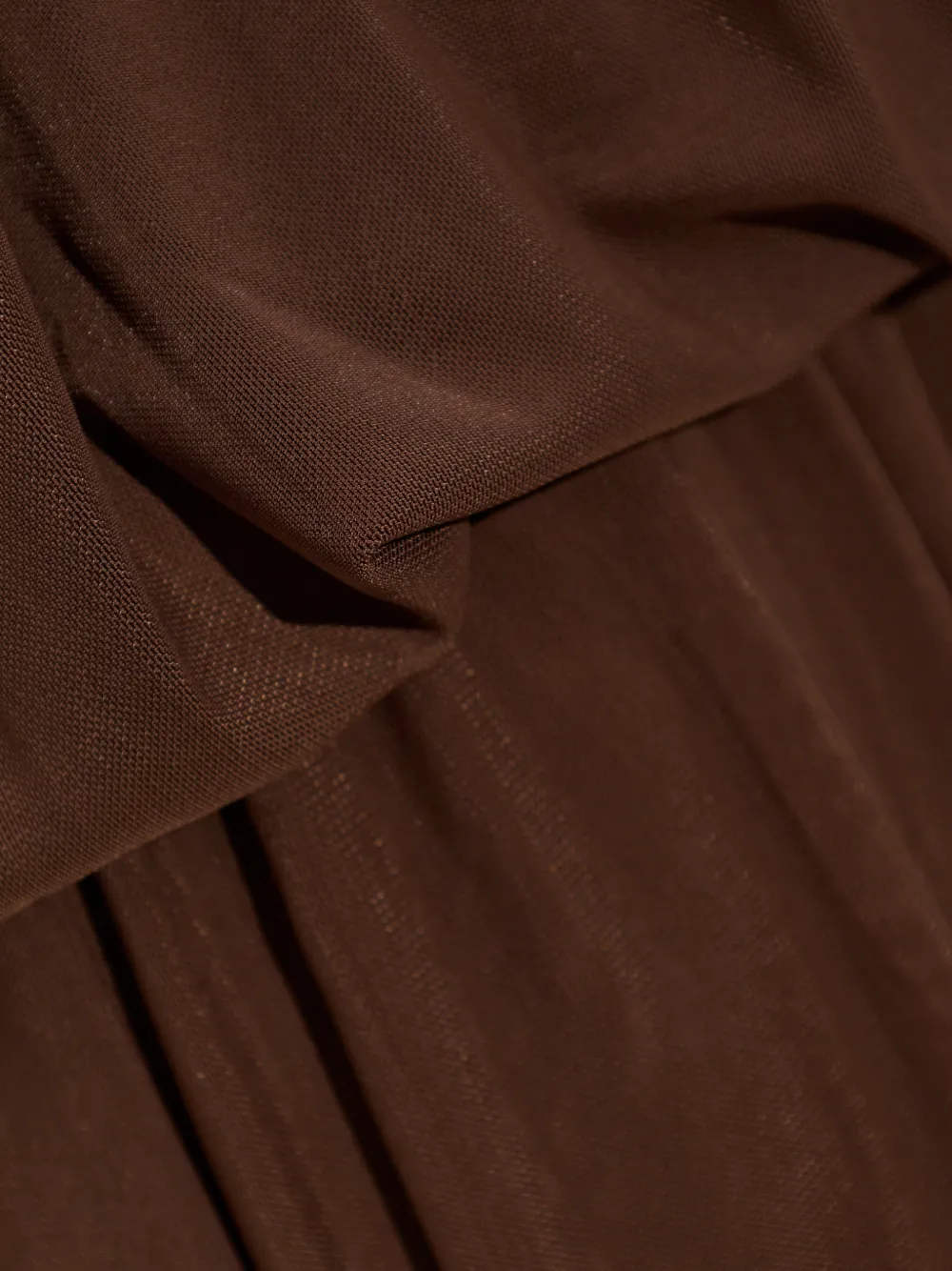 Gestuz Samera gelaagde maxi-jurk met mesh Bruin
