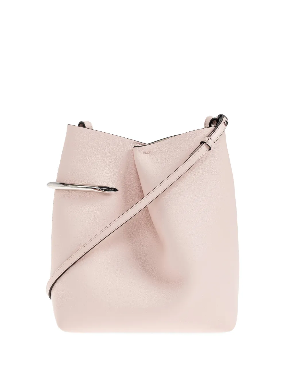 Givenchy Pinch Me metal-bar leather bucket bag - Rosa