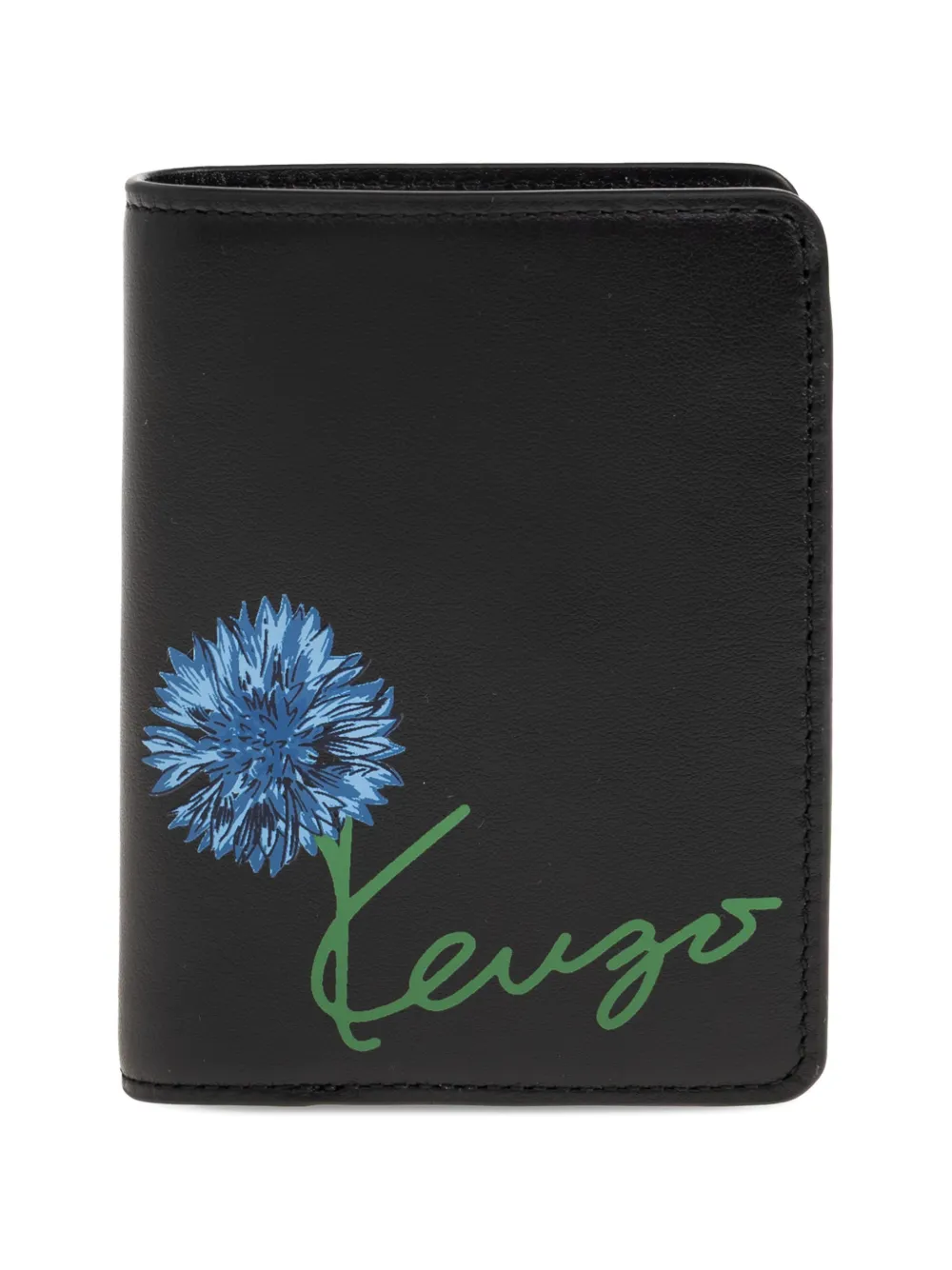 Kenzo Tulip leather wallet - Nero