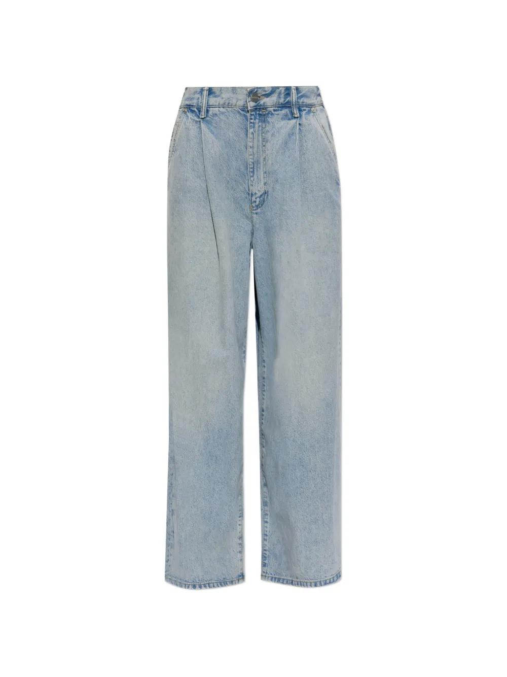 AllSaints Haze pleated high-waisted jeans - Blu